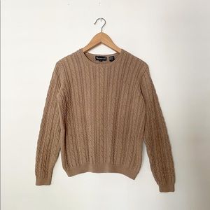 Vintage cable-knit sweater